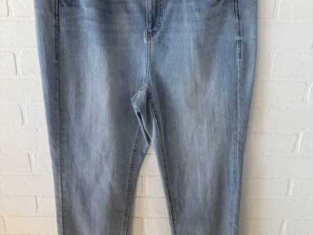 Jeans Straight By Not Your Daughters Jeans In Blue Denim, Size: 16 Fashion