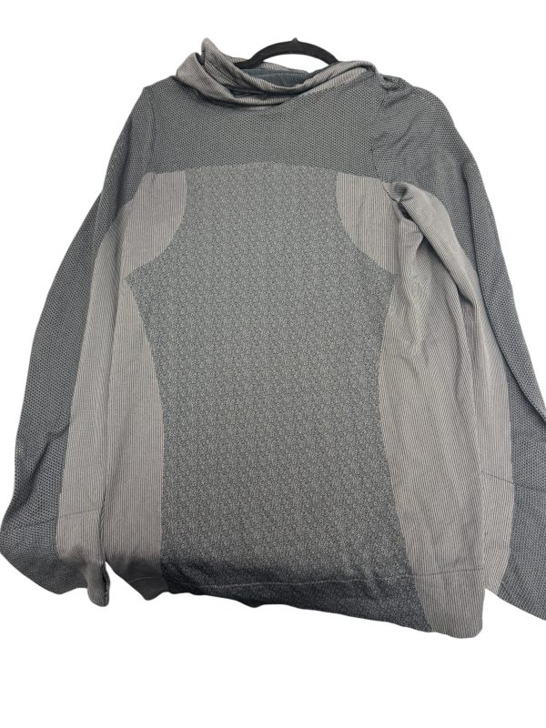 Athletic Sweatshirt Collar By Under Armour In Grey, Size: M For Cheap