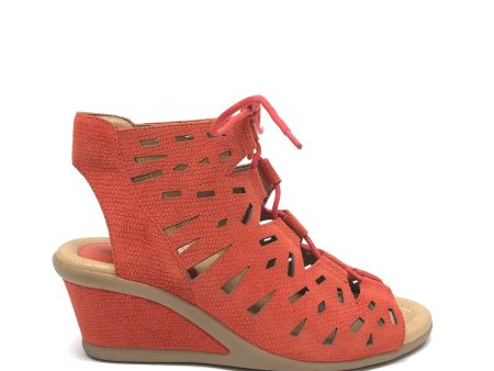 Shoes Heels Wedge By Earth In Orange, Size: 9 Online