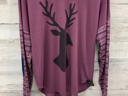 Top Long Sleeve By Clothes Mentor In Purple, Size: M For Cheap