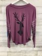 Top Long Sleeve By Clothes Mentor In Purple, Size: M For Cheap