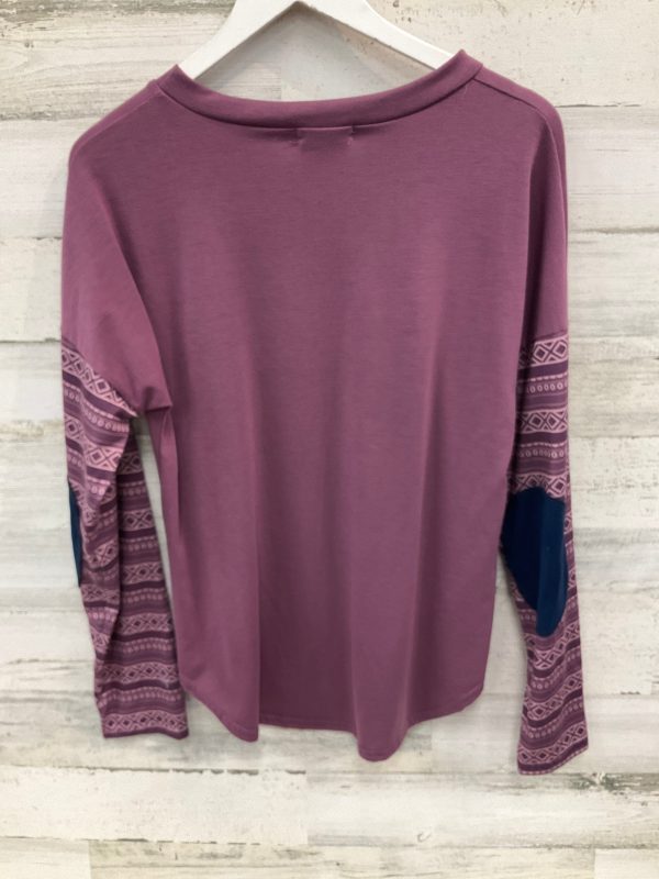 Top Long Sleeve By Clothes Mentor In Purple, Size: M For Cheap