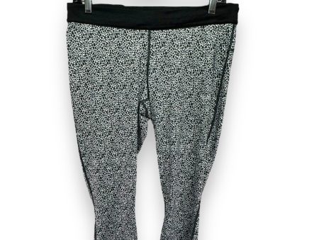 Athletic Capris By Nike Apparel In Black & White, Size: L Sale