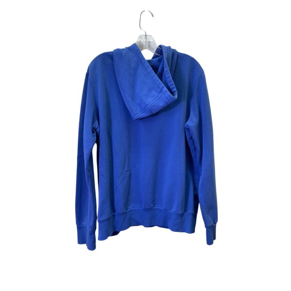 Athletic Sweatshirt Hoodie By Adidas In Blue, Size:L Online Sale