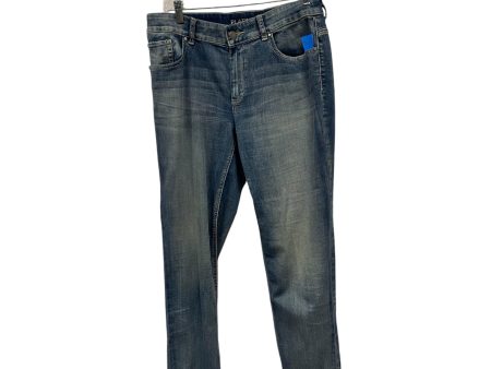 Jeans Straight By Chicos In Blue, Size:4 Sale