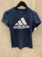 Athletic Top Short Sleeve By Adidas In Navy, Size: S Supply