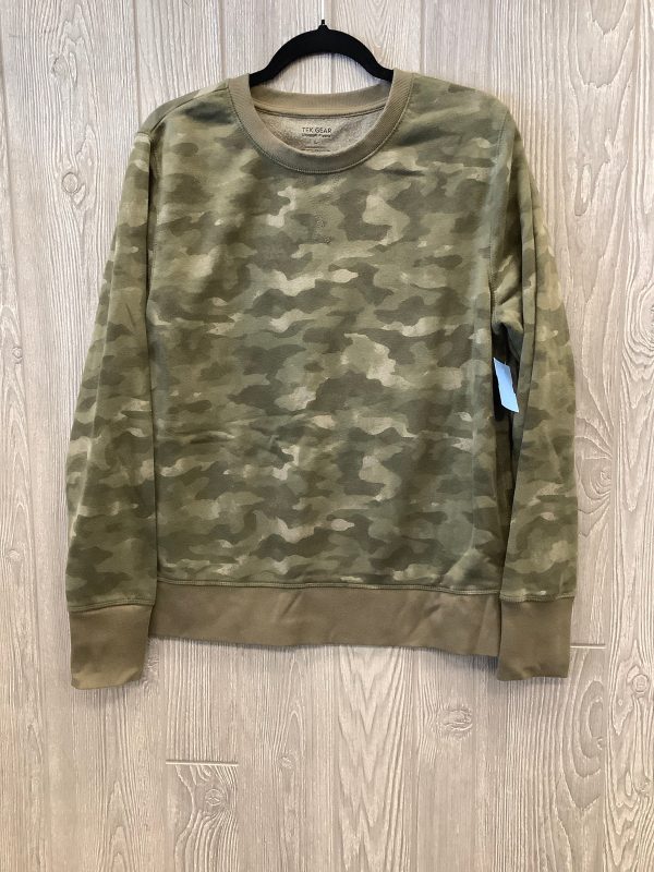 Athletic Sweatshirt Crewneck By Tek Gear In Camouflage Print, Size: L on Sale