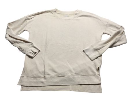 Sweatshirt Crewneck By Time And Tru In Cream, Size: S Discount