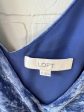 Top Sleeveless By Loft In Blue, Size: Xl Online Sale