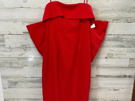 Dress Party Midi By Asos In Red, Size: S Online Sale