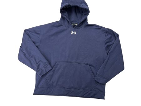 Athletic Sweatshirt Hoodie By Under Armour In Navy, Size: Xl Fashion