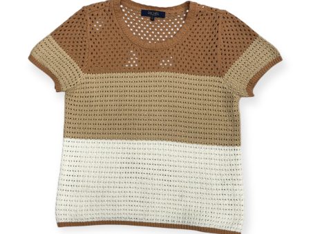 Sweater By Rachel Roy In Tan & White, Size: M Online