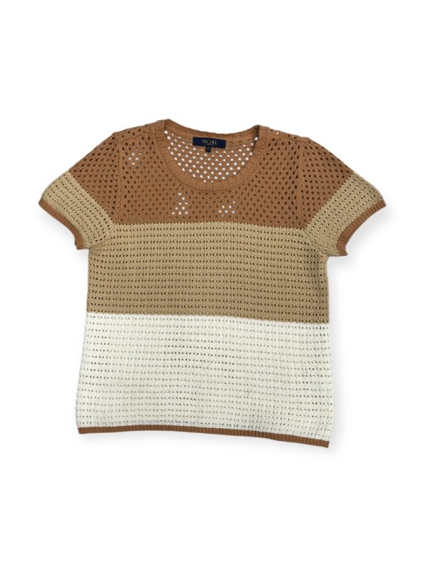 Sweater By Rachel Roy In Tan & White, Size: M Online