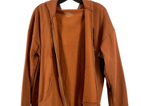 Sweatshirt Hoodie By Time And Tru In Brown, Size: L For Discount