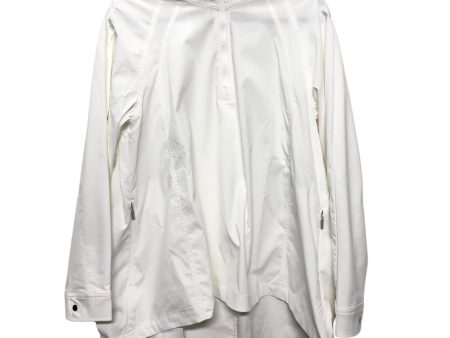 Athletic Jacket By Athleta In White, Size: M Hot on Sale