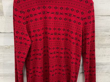 Top Long Sleeve By Karen Scott In Red, Size: L Discount