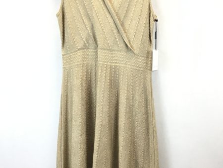 Dress Casual Midi By Calvin Klein In Gold, Size: M on Sale