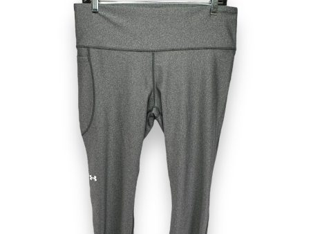 Athletic Capris By Under Armour In Grey, Size: Xl on Sale