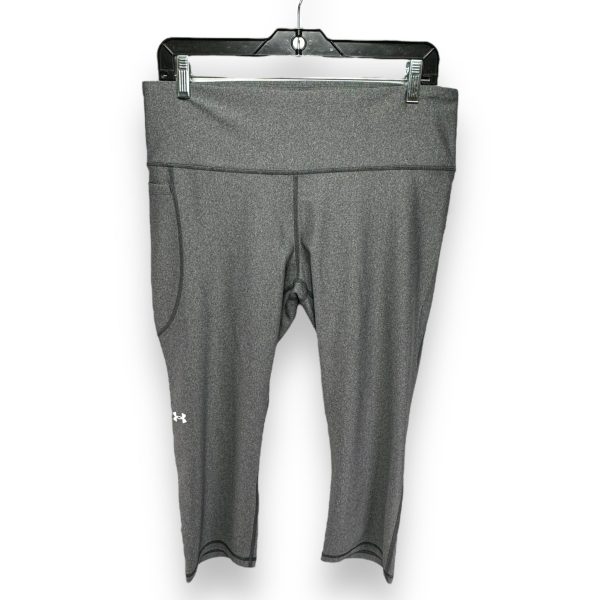 Athletic Capris By Under Armour In Grey, Size: Xl on Sale