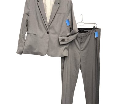 Pants Suit 2Pc By Banana Republic In Grey, Size:14 Supply