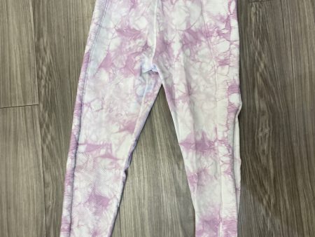 Athletic Leggings By Aerie In Purple & White, Size: M Hot on Sale