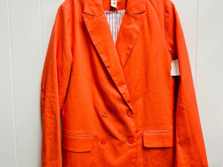 Blazer By Anthropologie In Orange, Size: M For Cheap