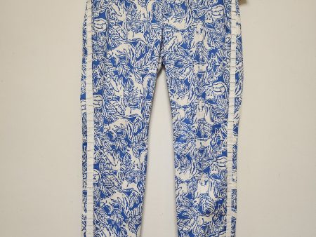 Pants Designer By Lilly Pulitzer In Blue & White, Size: 4 Fashion