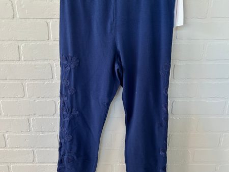 Pants Leggings By Johnny Was In Blue, Size: 4 Supply