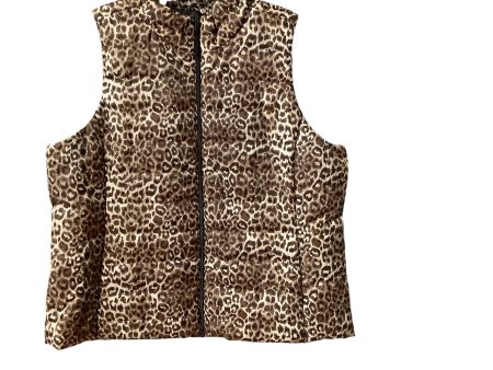 Vest Puffer & Quilted By Rafaella In Animal Print, Size: 2x Supply