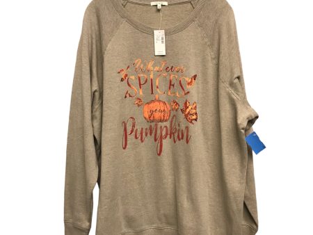 Sweatshirt Crewneck By Maurices In Green, Size:2X Online Sale