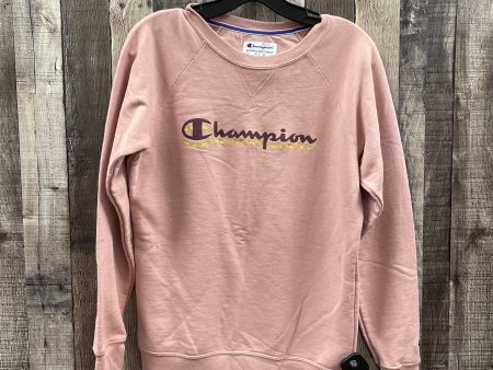 Sweatshirt Crewneck By Champion In Pink, Size: S on Sale