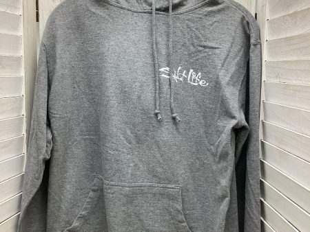 Sweatshirt Hoodie By Clothes Mentor In Grey, Size: M Online