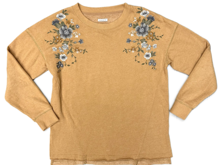 Sweatshirt Crewneck By American Eagle In Tan, Size: S For Cheap