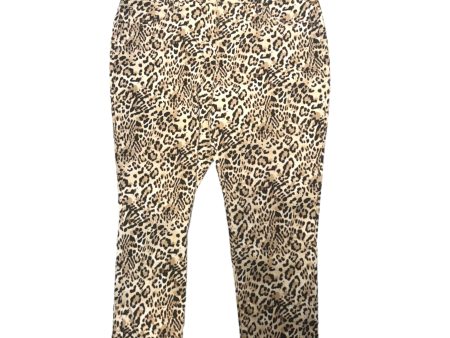 So Slimming Petite Girlfriend Ankle Jeans By Chicos In Cheetah-Print, Size: 14petite For Cheap