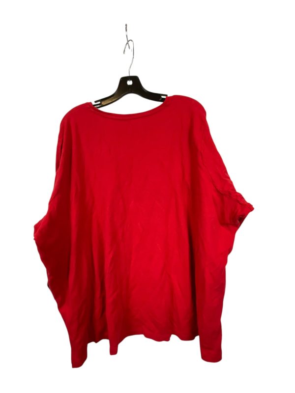 Top Long Sleeve By Kim Rogers In Red, Size: 3x For Sale