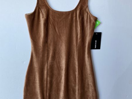 Dress Casual Midi By Clothes Mentor In Brown, Size: L For Discount