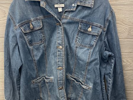 Jacket Denim By Croft And Barrow In Blue Denim, Size: 2x Hot on Sale