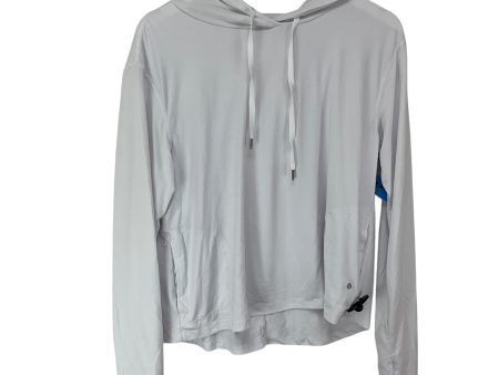 Athletic Sweatshirt Hoodie By Clothes Mentor In White, Size: L Sale