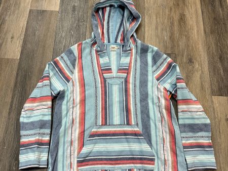 Sweatshirt Hoodie By Faherty In Blue, Size: L Cheap