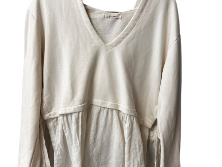 Sweatshirt Hoodie By Urban Outfitters In Cream, Size: S Supply