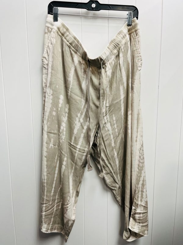 Pants Wide Leg By Intro In Tan, Size: 3x Supply