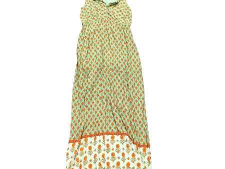 Dress Casual Maxi By Mittoshop In Green & Orange, Size: L For Cheap