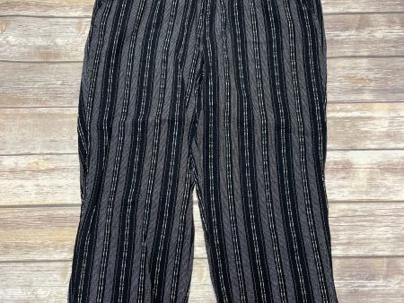 Pants Wide Leg By Briggs In Black & White, Size: Xl on Sale