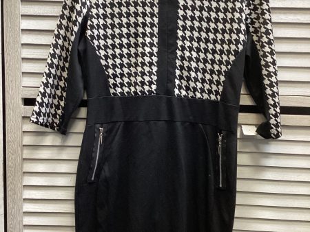 Dress Casual Midi By Clothes Mentor In Black & White, Size: Xl Supply