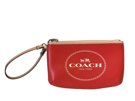 Wristlet Designer By Coach In Orange, Size:Small For Sale