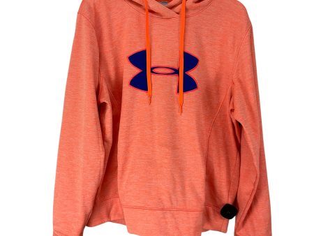 Sweatshirt Hoodie By Under Armour In Orange, Size: Osfm Cheap