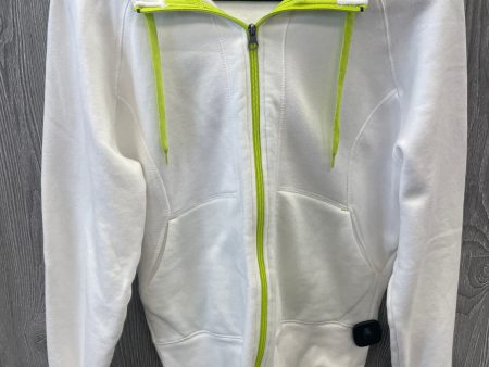 Athletic Jacket By Champion In White, Size: L Fashion