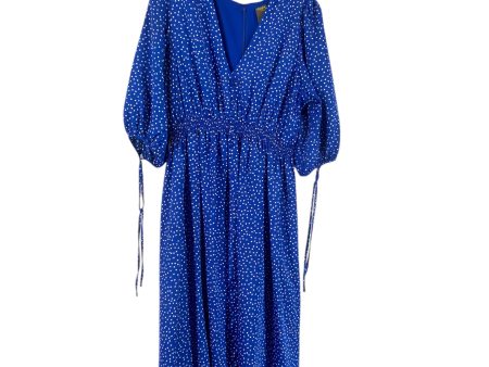 Dress Casual Maxi By Taylor In Blue & White, Size: 14 Cheap