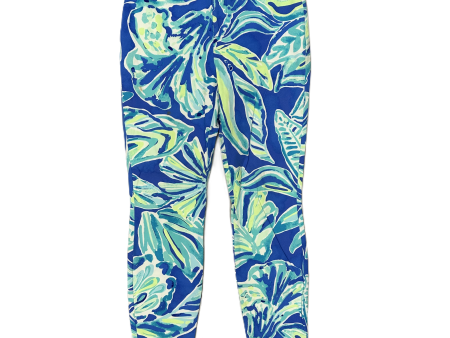 Pants Designer By Lilly Pulitzer In Blue & Green, Size: 6 Hot on Sale