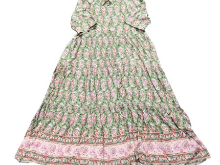 Dress Casual Maxi By Natural Life In Floral Print, Size: L Cheap